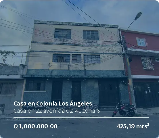 Casa en Z6 ciudad de Guatemala info sin hover