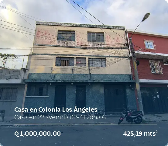 Casa en Z6 ciudad de Guatemala info sin hover